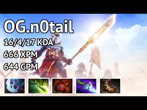 Dota Memories OG.n0tail - Phantom Lancer highlights - Game 3309550399 - Dota 2