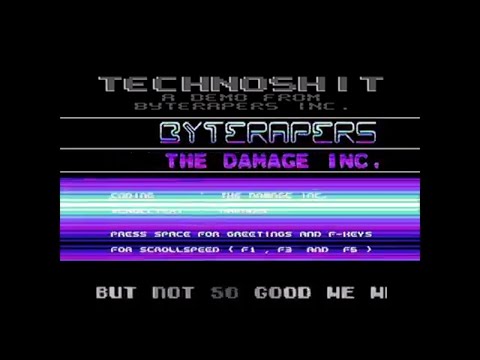 Commodore 64 demo: Byterapers - Technoshit (1988)