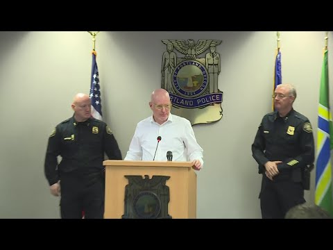 Portland Police Chief Bob Day gives press conference after 2 shot by federal agents