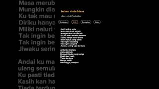 Download lagu Bukan cinta biasa - Dato' sri Siti nurhaliza #liriklagu mp3