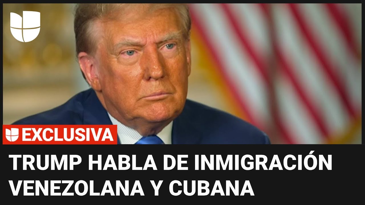 Donald Trump habla de la inmigración venezolana y cubana en Estados Unidos
