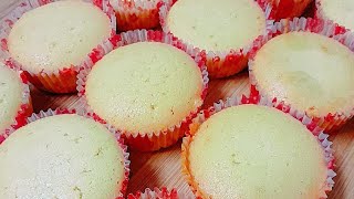 不用泡打粉，四个材料而已‼️这方法做～牛油杯子蛋糕，⚠️你会把其他做法忘了 4 ingredients Butter cup cake (with English Subtitles)