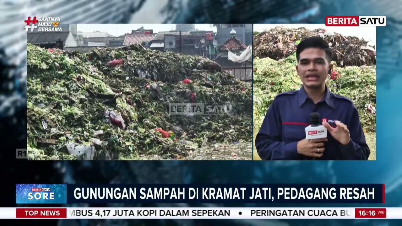 Gunungan Sampah Setinggi 6 Meter di Pasar Induk Kramat Jati, Apa Solusinya? #Beritasatu