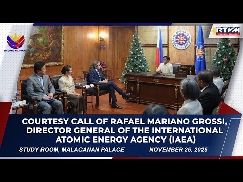 Courtesy Call of Rafael Mariano Grossi, Dir. Gen. of the International Atomic Energy Agency (IAEA)