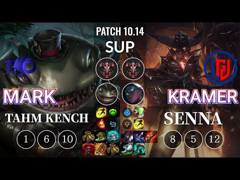 DMO Mark Tahm Kench vs LGD Kramer Senna Sup - KR Patch 10.14