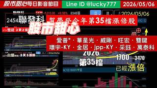 0506【甜心盤後節目】賀！聯發科連三拉三榮登金馬年第35檔長輩股－愛普*．華星光．威剛．旺宏．雙鍵．環宇-KY．金居．jpp-KY．采鈺．萬泰科