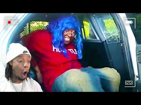 FlightReacts To Strange Man W Purple Wig Gouges Cop's Eyes Because He's White!