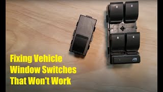 Vehicle Window Switch Contacts Cleaned to Restore Functionality