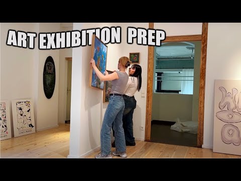 my first ART exhibition // Preparations & more
