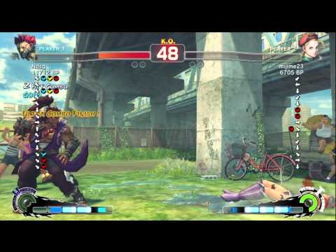 Fujino [Akuma] vs mijime23 [Cammy] SSF4 Japanese Online Ranked Matches - TRUE-HD