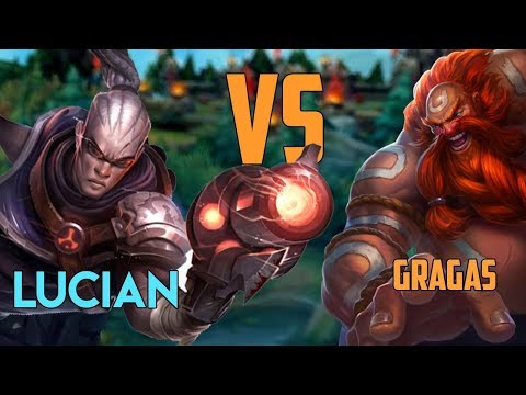 Gragas vs Lucian || Popped off TOO HARD!!