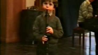 Julian Bliss (Age 4) playing The Holburg Suite-Greig and Stranger on the Shore