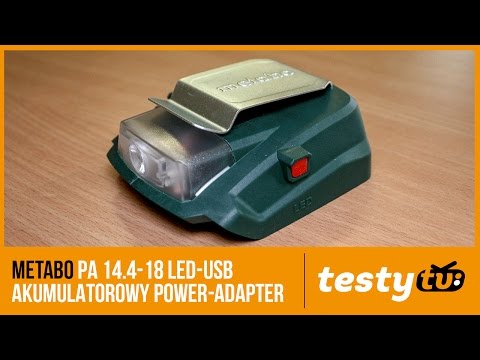 Metabo PA 14.4-18 LED-USB – акумулаторен адаптор демонстрация