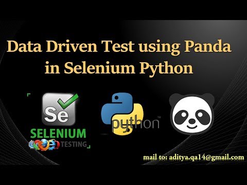 Data Driven Testing In Python Selenium Using Pandas