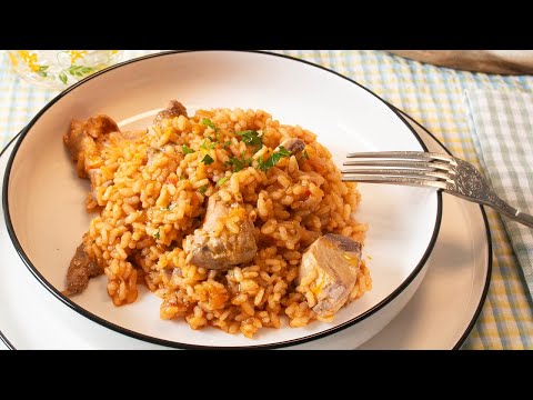 Arroz con bonito del norte. Platazo saludable.