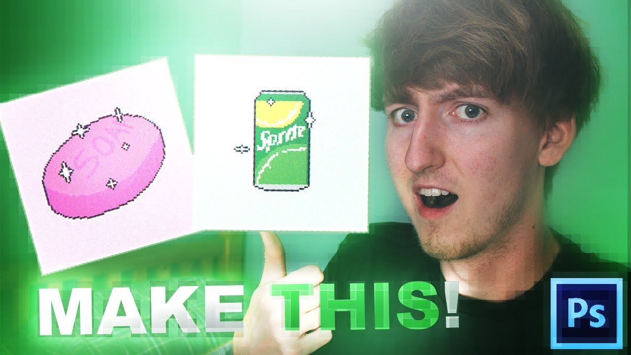 How To Make A Pixel Art Profile Picture in Photoshop! 2020