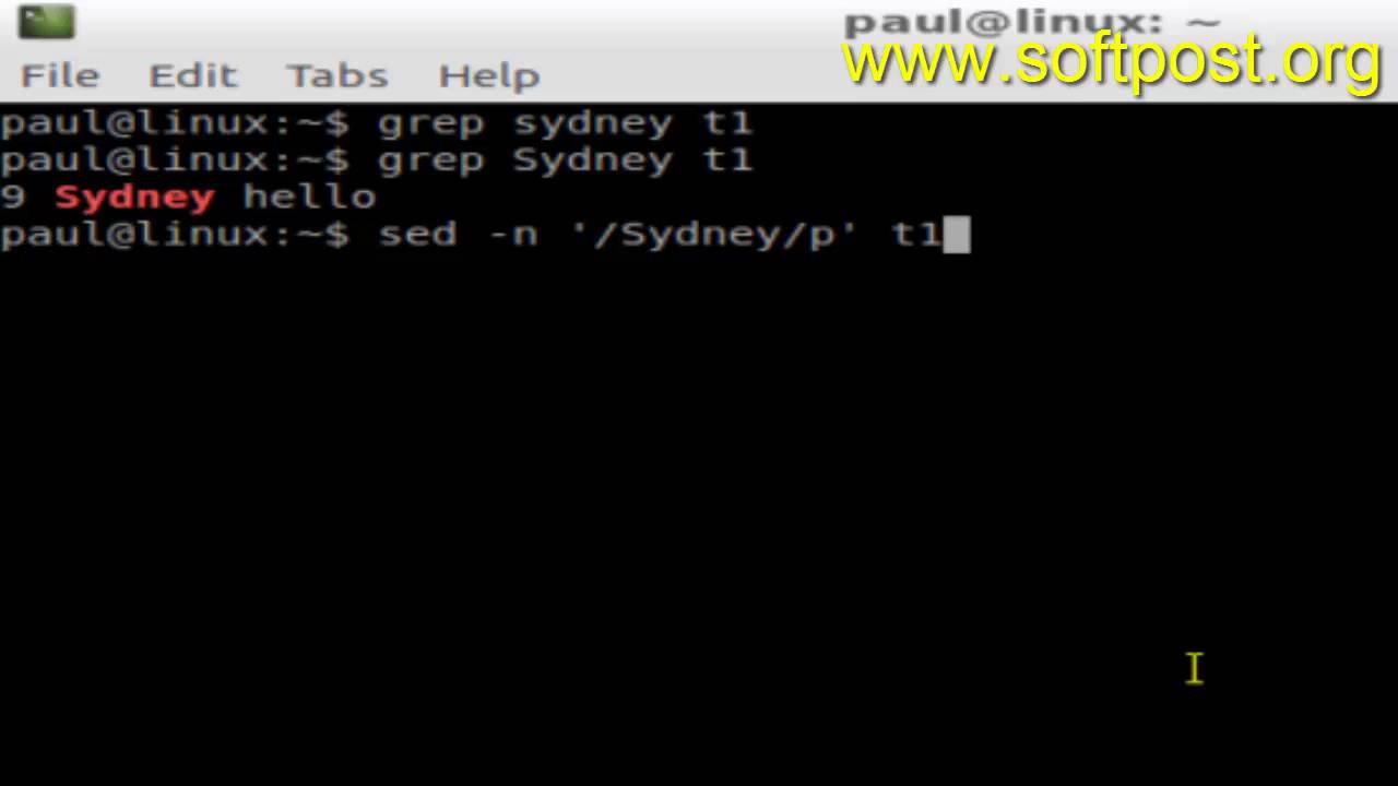 Difference between grep and sed in Linux