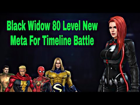 80 Level Black Widow New Meta in Timeline Battle And Performance Showcase - Marvel Future Fight