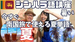 【シンハラ語講座初級者編】常夏南国スリランカ旅で使える夏単語!