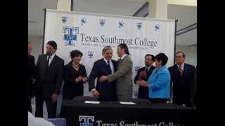 Texas Southmost College Signing Ceremony~Arnulfo Oliveira Student Services Center, 7/26/2013
