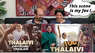 THALAIVI Official Trailer ( Hindi ) REACTION!! | Kangana Ranaut | Arvind Swamy | Vijay