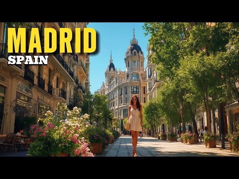 Madrid City Walking Tour 4K | Explore the Heart of Spain 2025