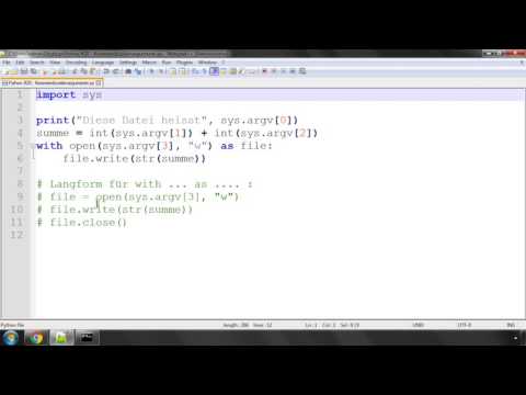 Python Crashkurs für Anfänger #20 | Kommandozeilenargumente