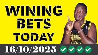 FOOTBALL PREDICTIONS TODAY 16/10/2025 SOCCER PREDICTIONS TODAY | BETTING TIPS, #footballpredictions