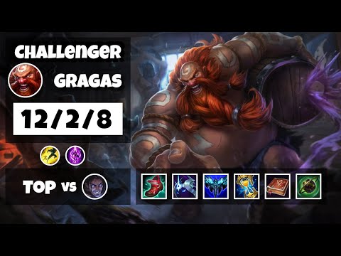 Gragas vs Sylas NA Challenger TOP (12/2/8) - v11.8