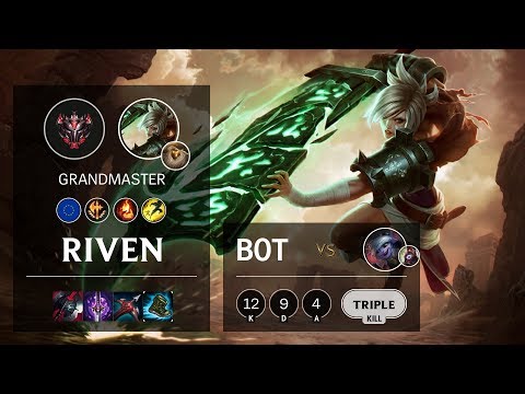 Riven Bot vs Tristana - EUNE Grandmaster Patch 10.8