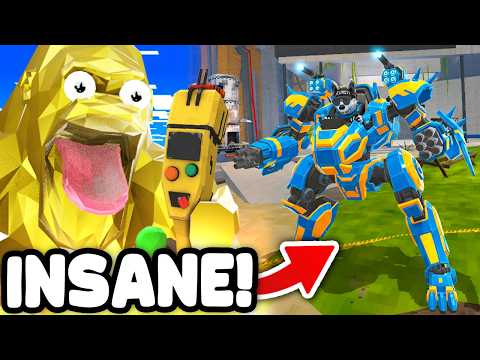 I Built a ROBOT MECH MONSTER in the NEW CRAFTING UPDATE! (Animal Company VR)