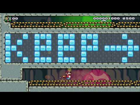 ピタゴラスイッチ　マントダッシュ全自動Ver　Keep →+Y by たか - SUPER MARIO MAKER - NO COMMENTARY 1bi