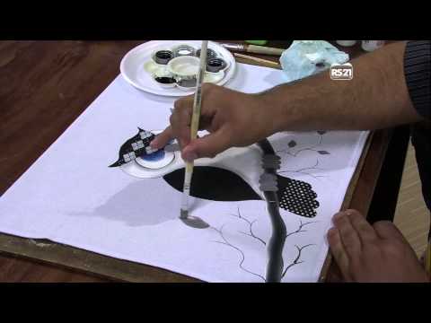 Mulher.com 29/04/2013 Luciano Menezes - Pintura em tecido coruja  Parte 2/2