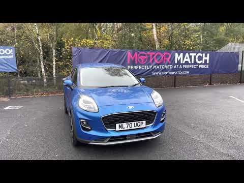 Approved Used Ford Puma Titanium 1.0T MHEV EcoBoost in Blue - ML70UGP
