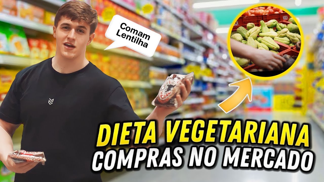 ÍCARO LERMEN MOSTRA AS COMPRAS DA SUA DIETA VEGETARIANA! 🌱