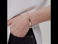 Půvabný pozlacený pevný náramek With You BWY12
