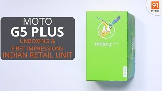 Moto G5 Plus: unboxing and hands on |  price and specifications | Indian retail unit |