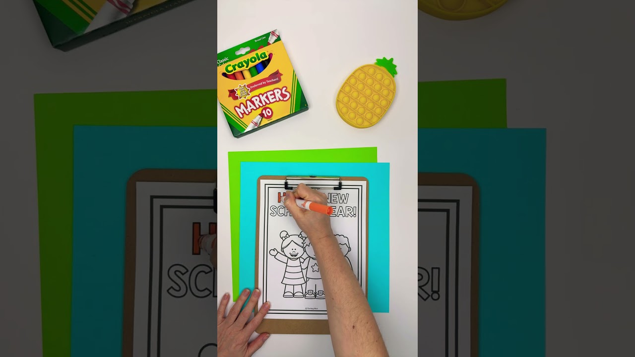 Back to school coloring pages for kids #backtoschool #coloringpages #firstdayofschool #coloringpage