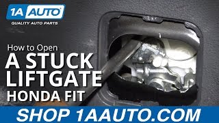 How to Open a Stuck Liftgate 07-14 Honda Fit