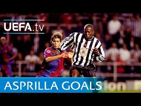 Tino Asprilla hat-trick: Newcastle v Barcelona 1997