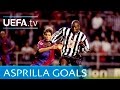 Tino Asprilla Hat Trick Newcastle V Barcelona 1997