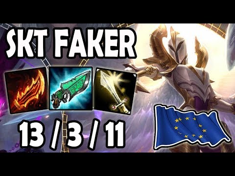 Faker KAYLE vs XAYAH [ MID ] Lol Ranked EUW