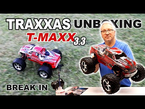 Traxxas T Maxx unboxing and break in step by step