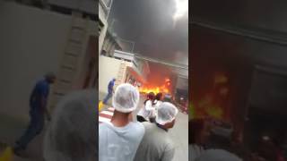 Vea aquí como fueron los primeros minutos del siniestro en la empresa Termo Envases
