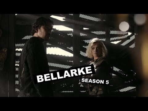 the 100 - all bellarke scenes / season 5
