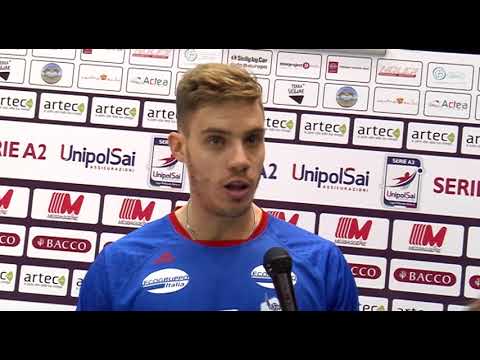Messaggerie Bacco Catania vs Geosat Geovertical Lagonegro 3-1, intervista a Matteo Pizzichini