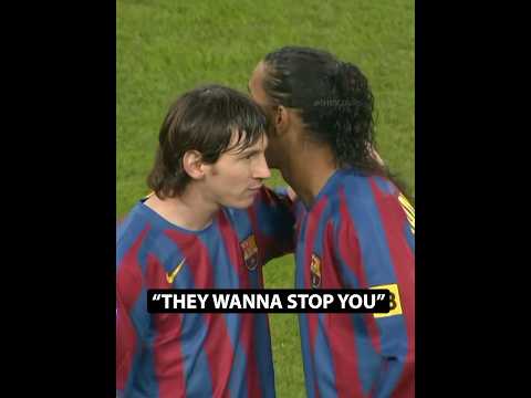 Messi & Ronaldinho Destroying Real Madrid 😈
