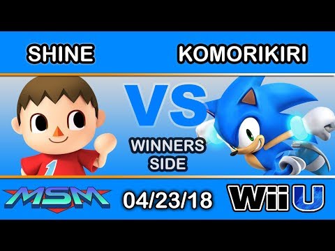 MSM 143 - ShiNe (Villager) Vs. 2GG | komorikiri (Sonic) Winners Quarters - Smash 4