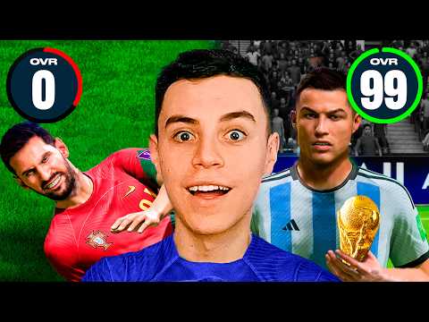 Las Carreras de Messi y Ronaldo Al Reves...