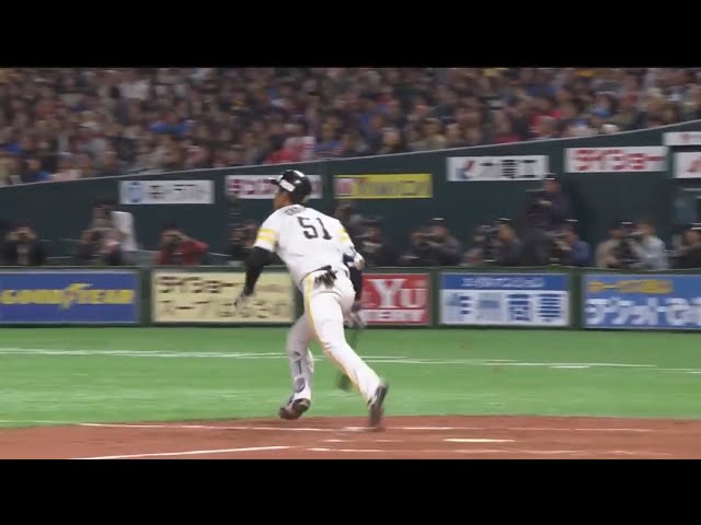 【7回裏】大歓声のライトスタンドへ!! ホークス・上林の同点アーチ!! 2017/4/2 H-M